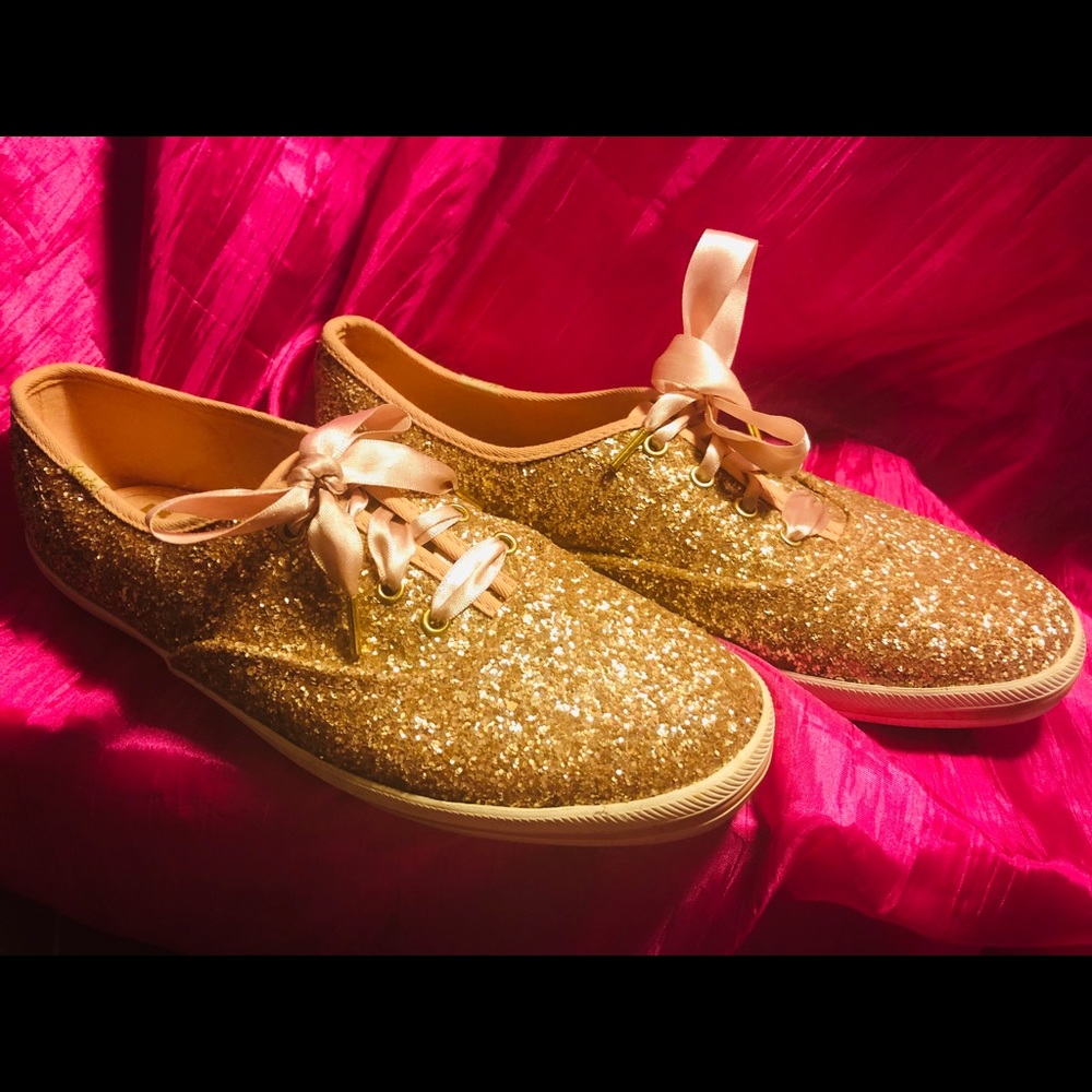 Kate Spade Pink Glitter Keds💖💖